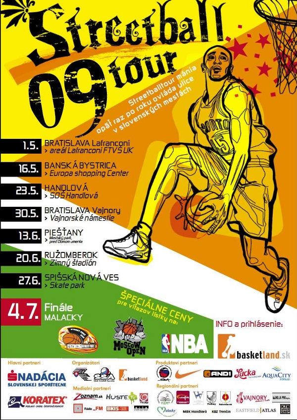 Streetball tour 09 vyvrcholí na Kontakt Streetfest v Malackách