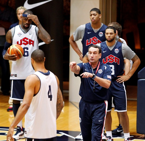 Krzyzewski podráždene o jeho vplyve na hru tímu USA