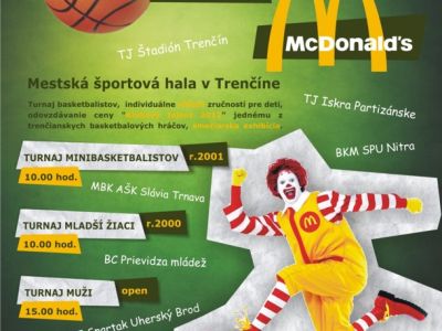 V Trenčíne Mcdonalds vianočný basketbalový turnaj