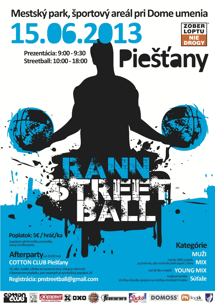 Ďalší ročník Piešťanského RANN Streetballu sa blíži