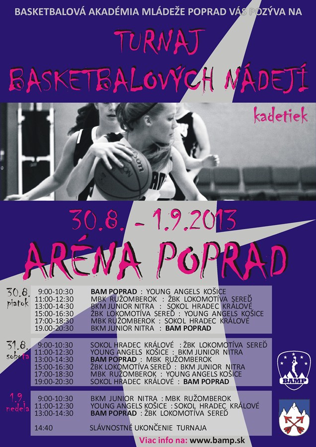 V Poprade Turnaj basketbalových nádejí