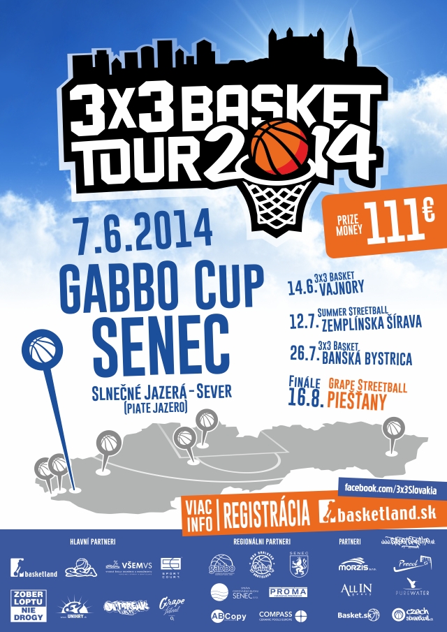 Tretia zastávka 3×3 Basket Tour 2014 – GABBO Cup Senec