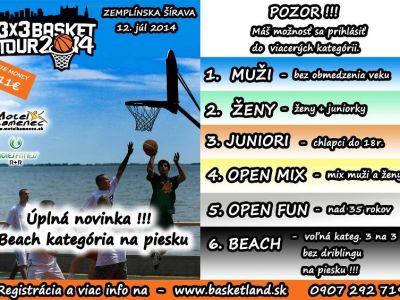 V sobotu Summer Streetball na Zemplínskej Šírave