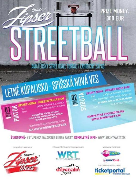 V sobotu na Spiši streetball počas Zipser Bikiny Party