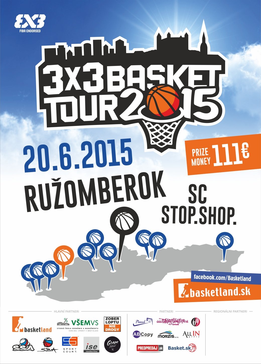 3×3 Basket Tour sa vracia aj v tomto roku do Ružomberka