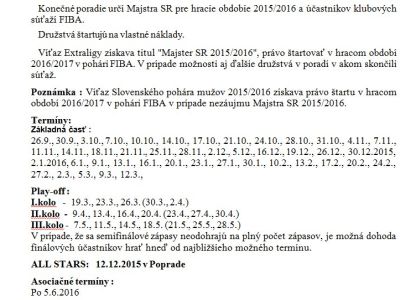 All-Star Game v Poprade, SBL s 11 tímami, EŽ bez Spišskej