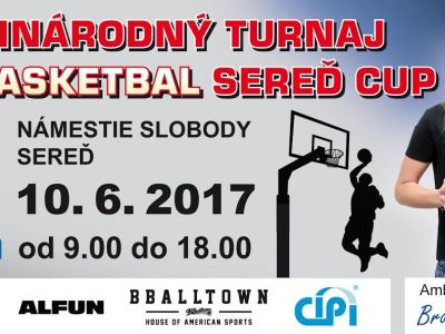 3×3 basketbal na Námestí Slobody v Seredi