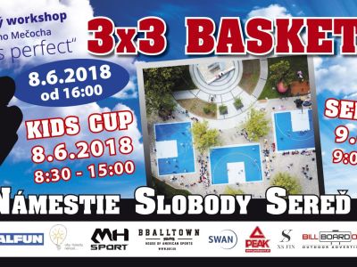 Už zajtra v Seredi turnaj v 3×3 basketbale