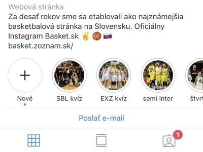 Sledujte Basket.sk aj na instagrame