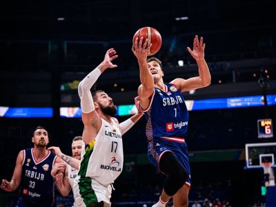 VIDEO/Štvrťfinále MS 2023: Srbsko nedalo šancu Litve a je v semifinále