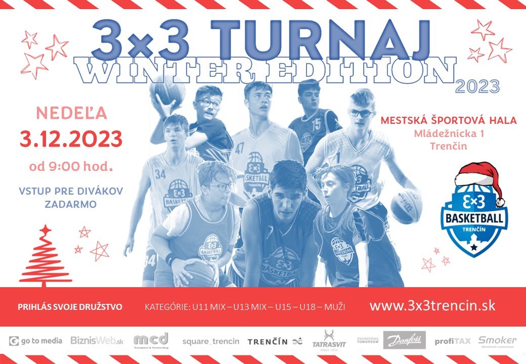 V Trenčíne sa uskutoční 3×3 turnaj Winter Edition 2023