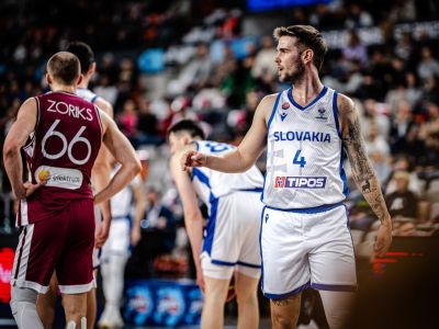 FOTO: Slováci zakončili kvalifikáciu EuroBasket 2025 prehrou s Lotyšskom