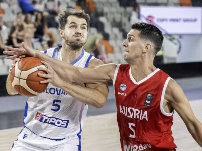 Rakúsku nepomohol ani Pöltl z NBA, Slovensko jasne vyhralo