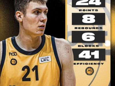 VIDEO: Pavelka zažiaril v litovskej lige a vyhlásili ho za MVP kola